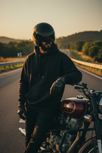 Biker Lifestyle Mockup - Golden Hour Odisha Highway