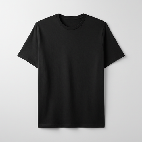 Black Basic Regular Tee