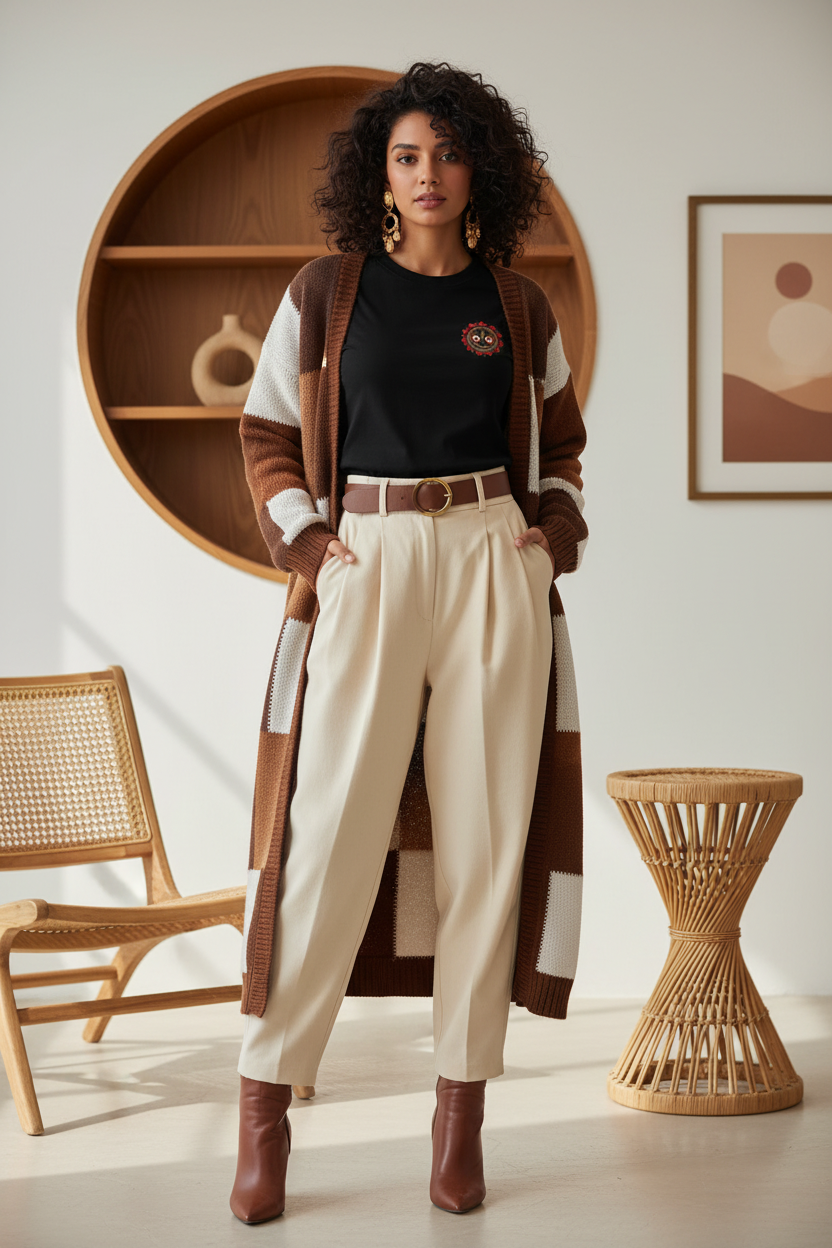 Black Mahaprabhu Tshirt - Bohemian Luxury