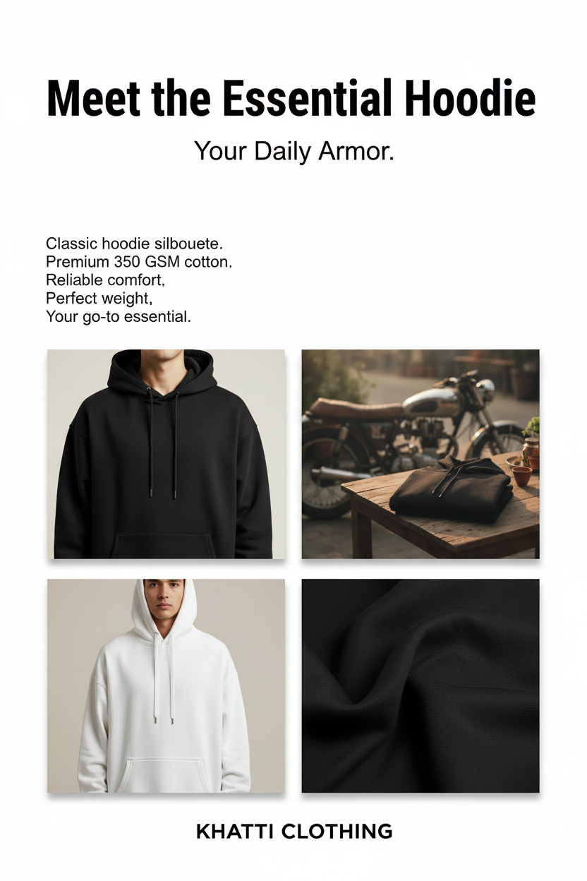 Essential Hoodie - Khatti Clothing