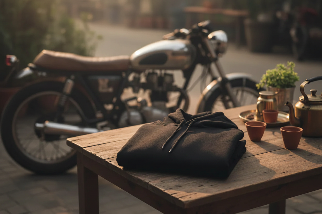 Plain Essential Hoodie Lifestyle