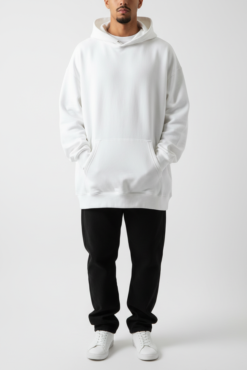 Premium Oversized Hoodie - White