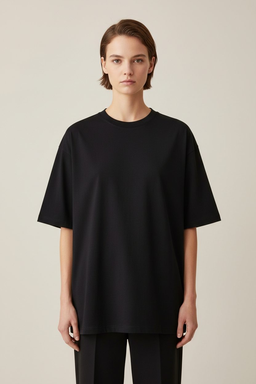 The Oversized Tee - Black