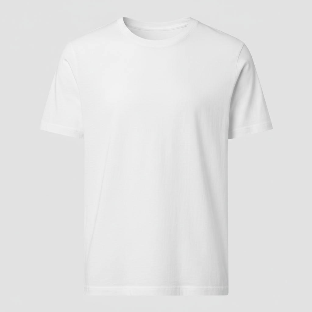 White Basic Regular Tee